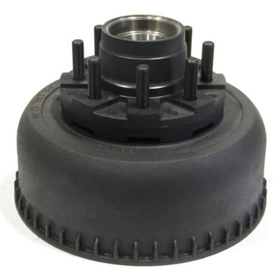 9K To 10K Trailer Hub Drum Assembly 8 On 6.5 Oil Bath Non ABS Drum After July 2013