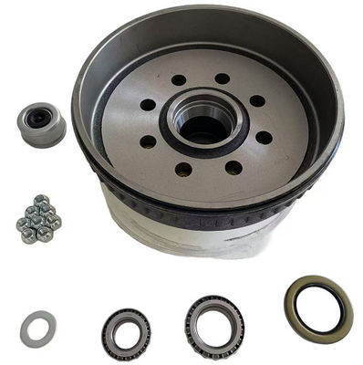 8 On 6 1/2" Brake Drum Kit Trailer Brake Drums For 7000lb Axles