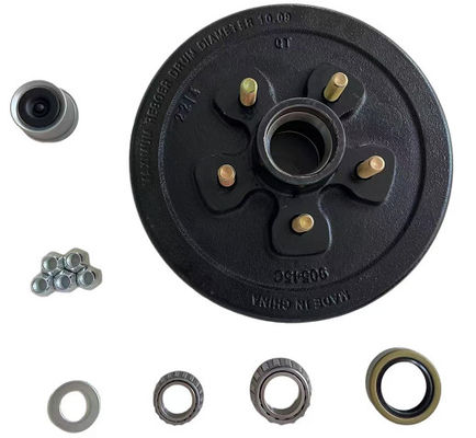 3500 Lb Trailer Axle Brake Drum 5 On 4 1/2" Brake Drum Kit