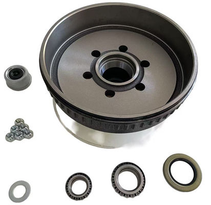 6 On 5 1/2" Brake Drum Kit 6000lb Axles Trailer Brake Drums