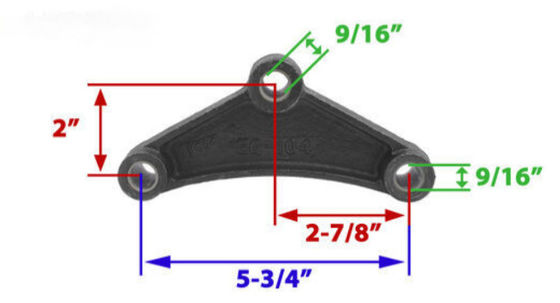 5-3/4" Triple Axle Trailer Equalizer Trailer Suspension Components