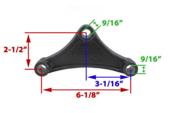 6-1/8" Trailer Slipper Spring Equalizer Suspension Components